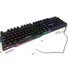 Teclado Battle Gamer Semi Mecanico Iluminado Led Bk-151c