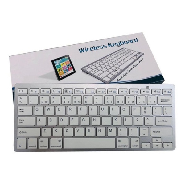 Teclado Bluetooth Keyboard Sem Fio Para Computador Notebook T