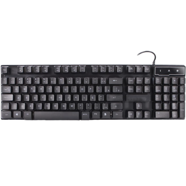 Teclado Com Fio Para Jogo Digitação De Texto Anti Ghosting Ç