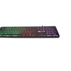 Teclado Com Teclas Redonda Led Rgb Silencioso Kp-2059