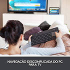 Teclado Com Touchpad Integrado Para Tv Logitech K400 Plus Wir