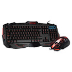 Teclado E Mouse Gamer Com Fio Usb Com Detalhe Azul Multilaser
