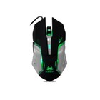 Teclado E Mouse Gamer Com Iluminacao Led Rgb- Kp-2054 -cinza
