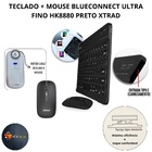 Teclado E Mouse Kit Bluetooth Sem Fio Ultra Fino Hk8880 Preto