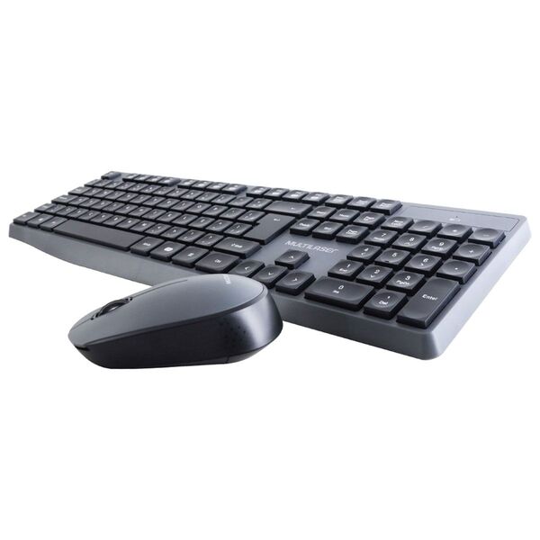 Teclado E Mouse Sem Fio 2.4ghz Usb Preto/cinza Tc245
