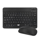 Teclado E Mouse Sem Fio A6732 Slim Recarregável Preto Alta Co