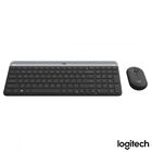 Teclado E Mouse Sem Fio Slim Logitech Preto - Mk470