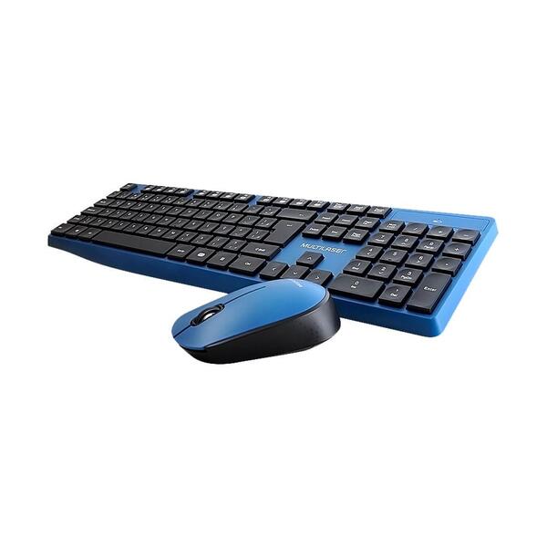 Teclado E Mouse Sem Fio Usb Az/pt Tc246 - Multilaser