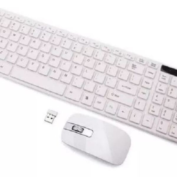 Teclado E Mouse Ultra Fino Thin Fashion Wireless