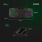 Teclado E Mouse Usb Gtc-01 Xzone