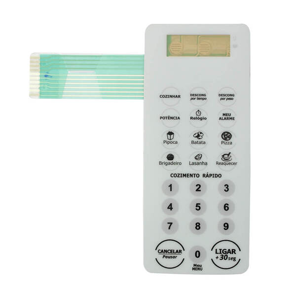 Teclado Flat Para Microondas Modelo Mm 20 El 1vwbc