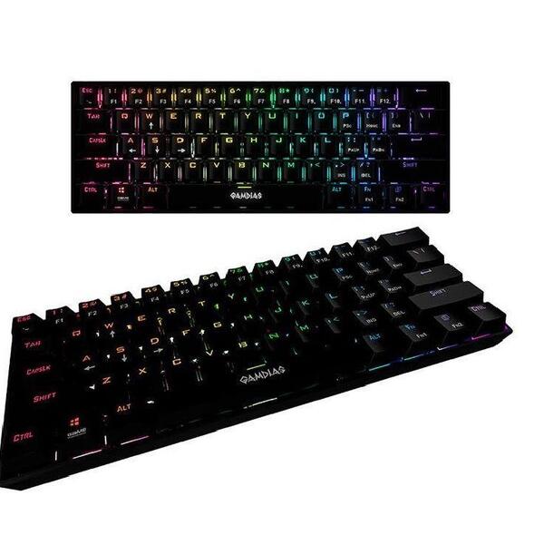 Teclado Gamdias Mecanico Gamer Hermes E3 Rgb Pto Switch Red H