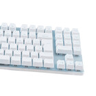 Teclado Gamer Aplus Tech Barak White Led Rainbow Mecânico Abn