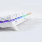 Teclado Gamer Aplus Tech Barak White Led Rainbow Mecânico Abn