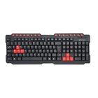 Teclado Gamer C3 Tech Kg-10bk Multimidia Preto E Vermelho