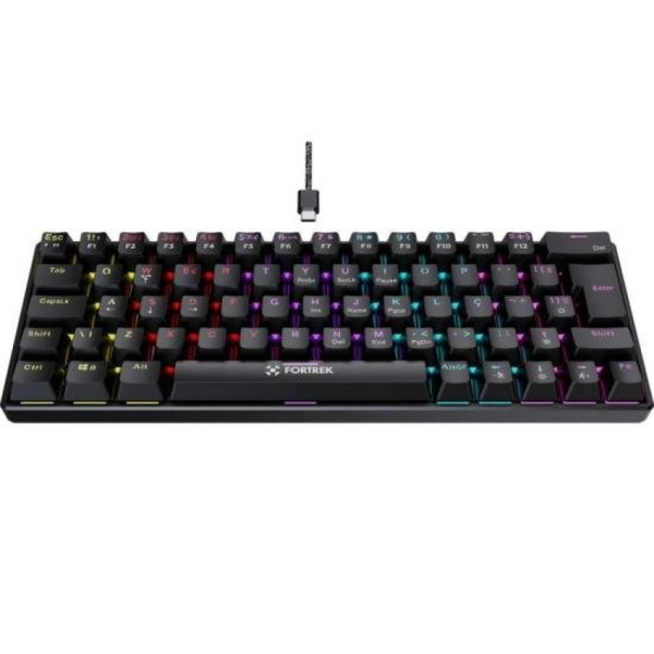 Teclado Gamer Mecânico Fortrek Gravity 65 Compact Switch Oute