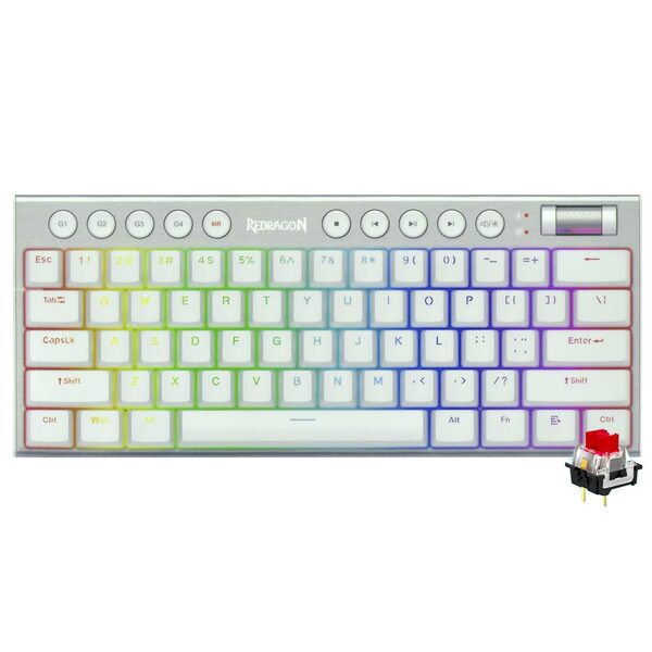 Teclado Gamer Mecânico Redragon K632w-rgb-pro Horus Mini Pro