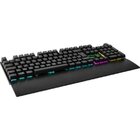 Teclado Gamer Mecânico Rgb Gpro K7 Rainbow Black Edition Fort