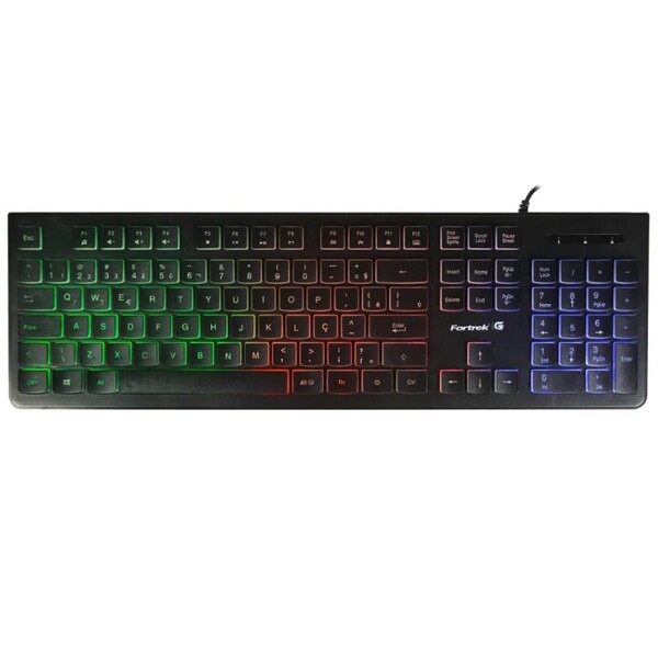 Teclado Gamer Multimídia Black Eagle Preto Fortrek