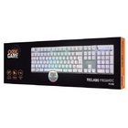 Teclado Gamer Prismatic Abnt2 Led Rainbow Oex Tc205 Branco