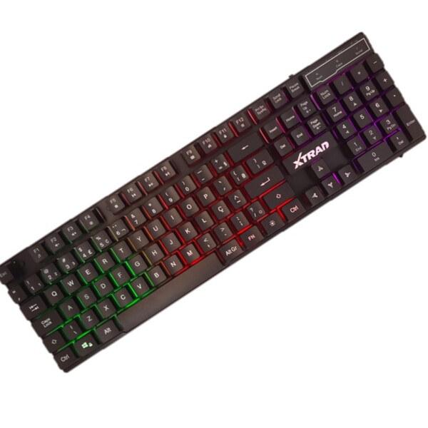 Teclado Gamer Profissional Led Rgb Usb Abnt2 Hk8800 Xtrad