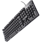 Teclado Gamer Semi Mecânico Multimídia Led Qwerty Anti Ghost