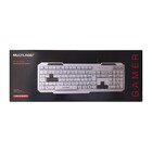 Teclado Gamer Slim Multimidia Branco Tc267 Gk-100 Multilaser