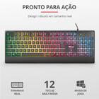 Teclado Gamer Trust- Ziva Rainbow Led - 23697