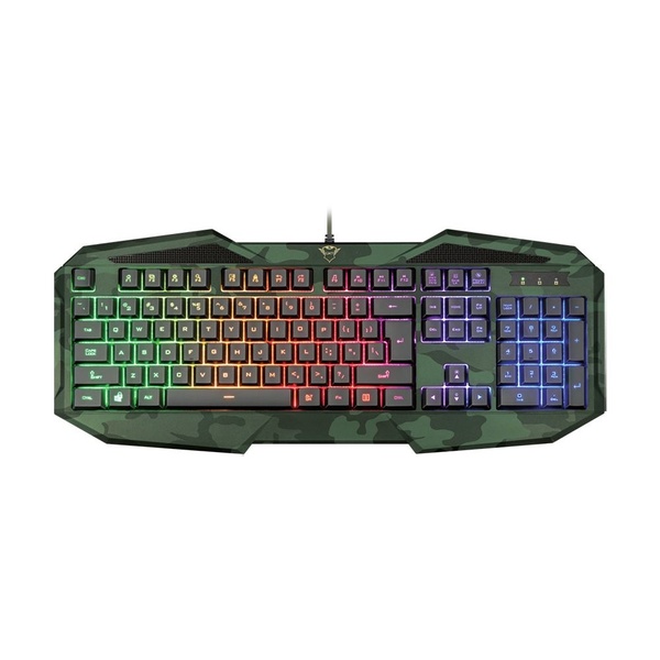 Teclado Gamer Trust Gxt Avonn Camo Com Fio