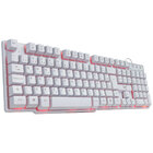 Teclado Gamer Vx Gaming Hydra Branco Abnt2 Multimídia Com Led