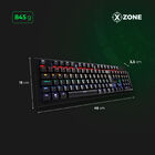 Teclado Gamer Xzone Gtm-01 Mecânico Abnt2 Rgb  20 Modos De Il