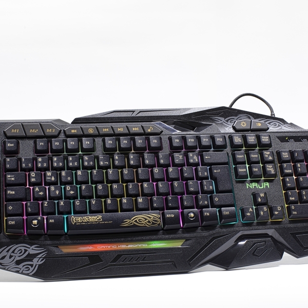 Teclado Gaming Tco-803 Usb Ouro Naja  Mitsushiba