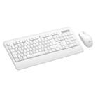 Teclado Lecoo S/fio + Mouse Kw202 Branco.