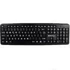 Teclado Letras Grandes Office Usb Preto