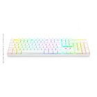 Teclado Mecanico Gamer Redragon Mitra Branco Switch Blue K551