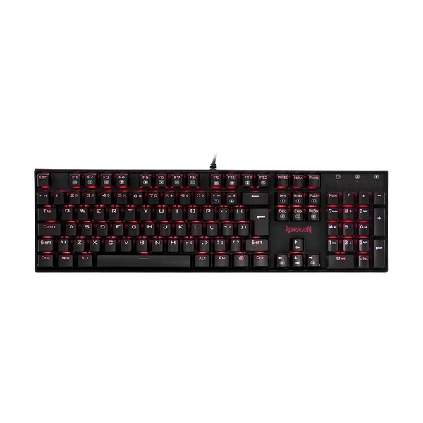 Teclado Mecânico Gamer Redragon Mitra Switch Red Com Fio