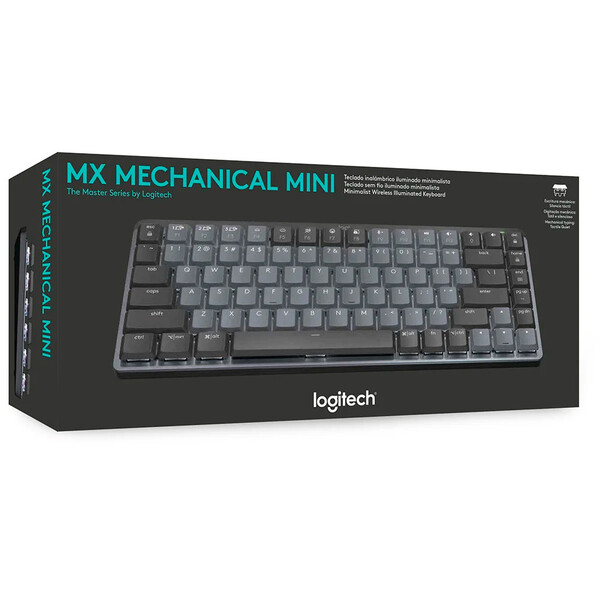 Teclado Mecânico Sem Fio Logitech Mx Mechanical Mini 60 Usb