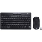 Teclado Mini E Mouse Sem Fio Dynamic Flat Abnt2/1200dpi Preto