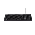 Teclado Multimídia Com Conexão  PS2  Preto