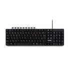 Teclado Multimídia Com Conexão  PS2  Preto