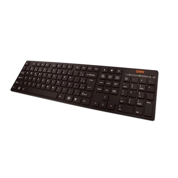 Teclado Multimidia Com Fio Oex Flat 104 Teclas Tc300 Preto | Leroy