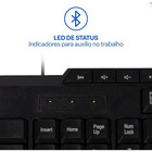 Teclado Multimidia Usb Preto Multilaser- Tc206