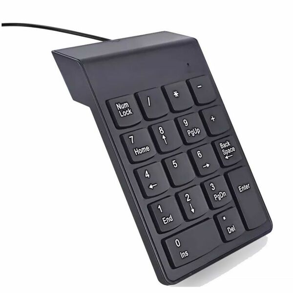 Teclado Numérico Com Fio Usb 1 25 Metros 18 Teclas Pequeno