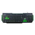 Teclado Preto Com Verde Start 2.0 Para Jogos - Abnt2