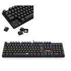 Teclado Redragon Mecanico Valheim Rainbow Preto Switch Marrom