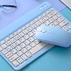 Teclado Sem Fio Bluetooth Recarregável Com Mouse - Azul Out