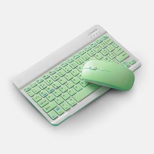 Foto de Teclado Sem Fio Bluetooth Recarregável Com Mouse - Lime