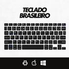 Teclado Sem Fio Bluetooth Recarregável Com Mouse - Preto