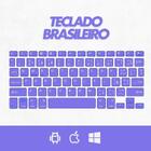 Teclado Sem Fio Bluetooth Recarregável Com Mouse - Roxo In