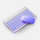Teclado Sem Fio Bluetooth Recarregável Com Mouse - Roxo In